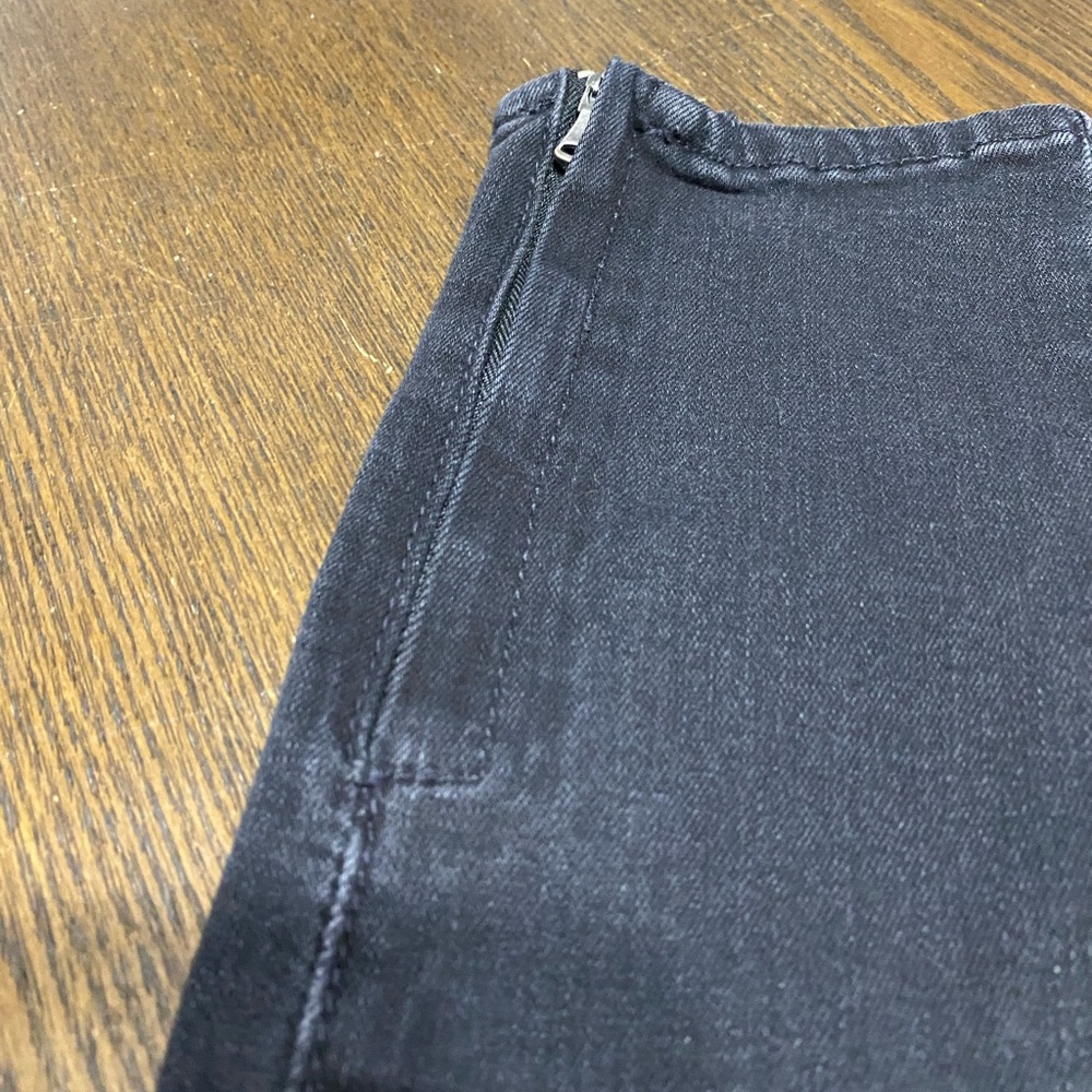 Paige Margot Ankle Zip Black Jeans Stretch and Zippered Ankle Details Size 27 - Picture 5 of 6
